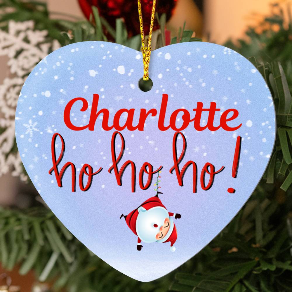 Heart Shaped  Personalised Christmas Ornament