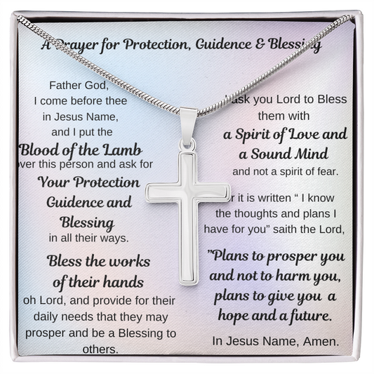 Cross  with Prayer for Protection, Guidence & Blessing