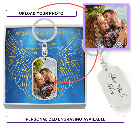 Angels Watching Over You Key Chain- AWOY